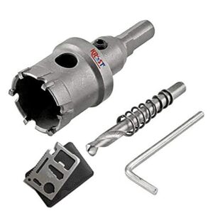 Krost Tungsten Carbide Tipped Holesaw,TCT Holesaw For Metal,Wood & Other Applications With Pocket Multitool (TCT Holesaw 80mm)