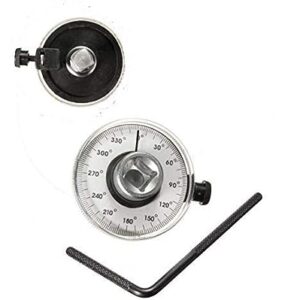 KROST 1/2 inch Drive Angle Torque Wrench Measure Car Gauge Adjustable Tool Set (Silver