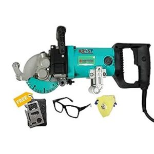 Krost™ Powerful 2500W Wall Grooving Machine, 4 blades Wall Chasing Machine with Metal Container.