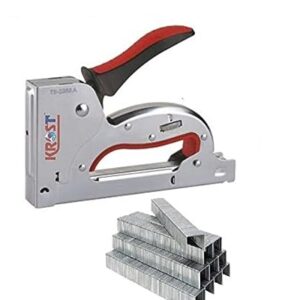 KROST Metal/Plastic Body Gun Tacker, Staple Gun with Staple Pins. (Ts-623 + 23/8 2000pins)