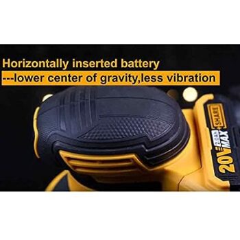 KROST 20V MAX Cordless Random Orbital Sander, 5-Inch Random Orbital Sander w/4.0A Battery, Fast Charger, 5pcs Sanding Discs and Dust Bag