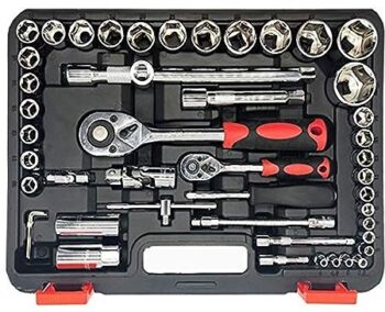 KROST 94pcs Ultimate Socket Set | Garage Tool Set | Multimeter Set | Hand Tool Set | Spanner Set (94pcs Socket Set)