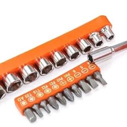 STANLEY 89-101 3/4” Drive 12 Point Metric Socket Set (19-Pieces)