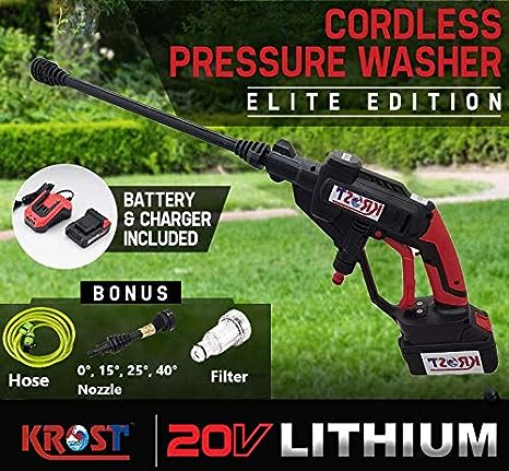 KROST 20V Compact & Portable Design 1800-Watt Cordless High Pressure Washer Motor Power. - Image 5