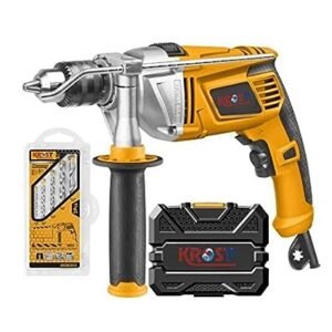 KROST 1100w Ultra Powerful 13mm Hammer Drill Machine with ABS Case & Drill Bit Set.