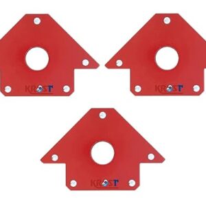 KROST 4″ Welding Magnetic Holder 50lbs Strength Strong Welding Magnetic Holder and Clamps Magnetic Welding Arrow Holder Metal Working Mig Tools and Equipment 45,90,135 Degree Angle (3pcs)