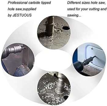 Krost Tungsten Carbide Tipped Holesaw,TCT Holesaw For Metal,Wood & Other Applications With Pocket Multitool (TCT Holesaw 25mm) - Image 6
