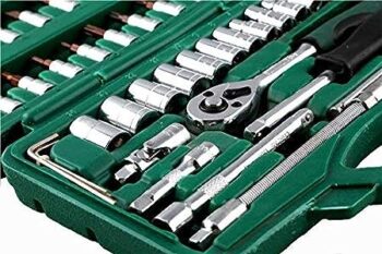 KROST Ultimate Socket Set | Garage Tool Set | Multimeter Set | Hand Tool Set | Spanner Set (46pcs Socket Set (Heavy))