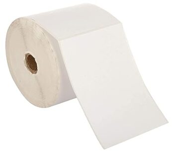 KROST Direct Thermal Barcode Labels Stickers - 4" X 6" Used for Printing. (250 Thermal Label roll)