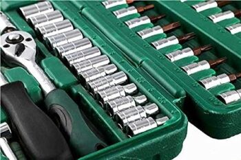 KROST Ultimate Socket Set | Garage Tool Set | Multimeter Set | Hand Tool Set | Spanner Set (46pcs Socket Set (Heavy))