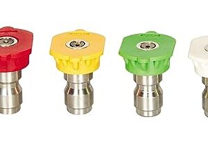 KROST Pressure Washer Gun | Foam Lance | Foam Cannon Adjustable Jet Wash Quick Release 5 Pressure Washer Nozzles. (Nozzle Set)