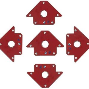 KROST 4″ Welding Magnetic Holder 50lbs Strength Strong Welding Magnetic Holder and Clamps Magnetic Welding Arrow Holder Metal Working Mig Tools and Equipment 45,90,135 Degree Angle (5pcs)
