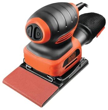 BLACK+DECKER KA400 220W 1/4'' Corded Single-Speed Sheet Sander with 16000 Orbits/minute for Paint, Varnish, Cleaning Glass, Removing Rust & Sanding in Tight Spaces, 1 Year Warranty, ORANGE & BLACK - Image 5
