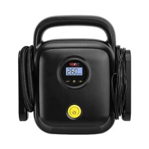 KROST 100W Car Inflator Pump for Motorbike, Cars, Bicycle for Football with LED Light & Display