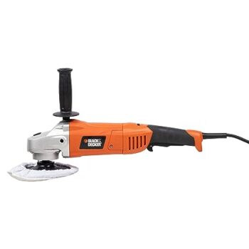 BLACK+DECKER WP1500K-B1 1300W 180mm Buffing Polisher with Kit Tool Box