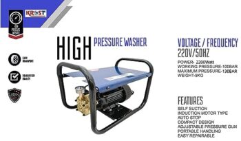 Krost Industrial 2200W High Pressure Washer (130 Bar) - Image 6