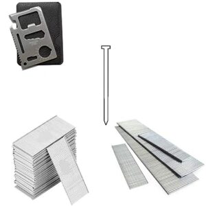 Krost 18 Gauge Galvanized Brad Nails For Air/Pneumatic/Electric Brad Nailers With 11 in 1 Pocket Multitool (F32(Packing of 5000 Nails))