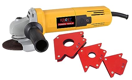 KROST 850W Angle Grinder with 25/50/75LBS Magnetic Welding Holder, 3 Angle Arrow Welder Positioner.