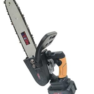 KROST 10" Cordless Chainsaw, Cordless Portable Chainsaw, Pruning Shears Chainsaw for Tree Branch Wood Cutting (10" Cordless Chainsaw)