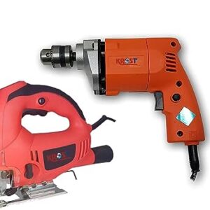 KROST Drill Machine with All Types of Machine (Rotary Hammer/Cutter Machine/Jigsaw Machine/Screwdriver Machine/Angle Grinder) (10mm drill machine & Jigsaw Machine)