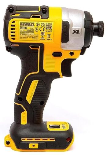DEWALT DCF887N-XJ 18V 6.5mm 400 watts XR Li ion Reversible Cordless 3 Speed Impact Driver with Brushless Motor (Bare Tool)