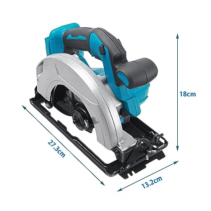 KROST 7" Cordless 37V Brushless Motor Circular Saw Marble Cutting Machine | Ceramic, Tile,Stone, Woodworking Electric Circular Saw | Portable Saw.(Blade Not Included) (Cordless 7" Circular Saw) - Image 4