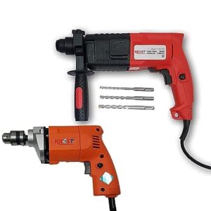 KROST Drill Machine with All Types of Machine (Rotary Hammer/Cutter Machine/Jigsaw Machine/Screwdriver Machine/Angle Grinder) (10mm drill machine & Rotary Hammer)