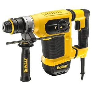 DEWALT D25413K 1000W 32mm SDS-Plus 3-Mode 4Kg Combi Hammer with Active Vibration Control-Perform and Protect Shield