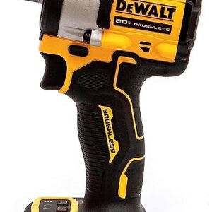 DEWALT DCF922N-B1 1/2” 20V Max Li-ion Reversible Cordless Brushless Compact Impact Wrench,610 Nm Torque with LED Ring Lighting (Bare Tool)