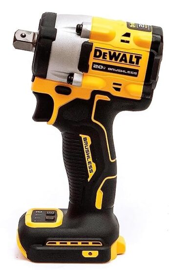 DEWALT DCF922N-B1 1/2'' 20V Max Li-ion Reversible Cordless Brushless Compact Impact Wrench,610 Nm Torque with LED Ring Lighting (Bare Tool)