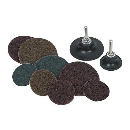 KROST Fibre Disc 2"/3" Sanding Kit 40/100/180 Grit For Die Grinder And Drill Machine (Pack Of 12pcs) - Image 2