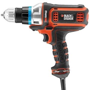 BLACK+DECKER MT350K-B5 300W 10mm Reversible Corded Multi-Evo Multitool Starter Kit with Drill Driver Head (Orange)