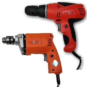 KROST Drill Machine with All Types of Machine (Rotary Hammer/Cutter Machine/Jigsaw Machine/Screwdriver Machine/Angle Grinder) (10mm drill machine & Screwdriver Machine)