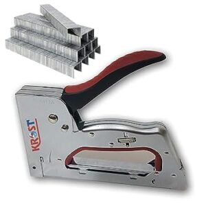 KROST Metal/Plastic Body Gun Tacker, Staple Gun with Staple Pins. (Ts-2313a + 23/8 2000pins)
