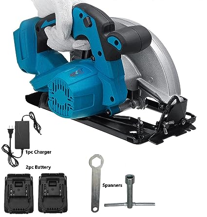 KROST 7" Cordless 37V Brushless Motor Circular Saw Marble Cutting Machine | Ceramic, Tile,Stone, Woodworking Electric Circular Saw | Portable Saw.(Blade Not Included) (Cordless 7" Circular Saw) - Image 2