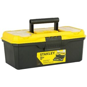 BLACK+DECKER TB555 Reversible Hammer Drill, 10mm, 550W, with STANLEY 1-71-948 13-Inches Tool Box