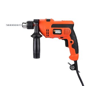 Black + Decker KR554RE 550W 13mm Variable Speed Reversible Hammer Drill MachinewithCD121K50 12V 10mm Ni-Cd Cordless Drill (Pack Of 50,)