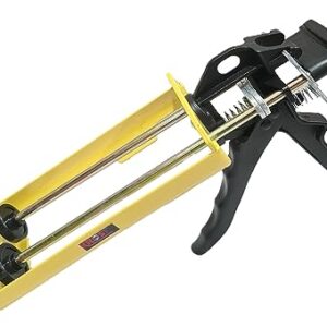 KROST Double Caulking Gun, 400mL (1:1 Mix Ratio); Dual Component Applicator ; Two Tube Caulking Silicon Gun