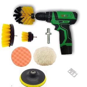Krost™ Cordless Polisher Machine / Screwdriver Machine with Electric Drill Brush Power Scrub for Floor, Bathroom, Tile, Car, Grout, Kitchen and Other Cleaning