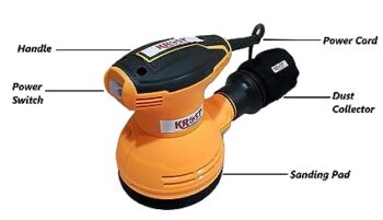 KROST 320Watt Random Orbital Sander, 125mm, 12000RPM.