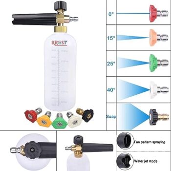 Krost Pressure Washer Gun with Foam Lance & 5 Nozzles - Image 3