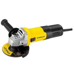 STANLEY STGS9100-IN Small Angle Grinder For Medium Duty Applications 900W 100mm, 1 Year Warranty (Yellow & Black)
