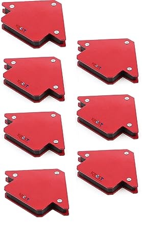 KROST 3″ 25lb Welding Magnetic Holder Strength Strong Welding Magnetic Holder and Clamps Magnetic Welding Arrow Holder Metal Working Mig Tools and Equipment 45,90,135 Degree Angle (7pcs)
