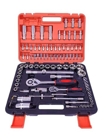 KROST 94pcs Ultimate Socket Set | Garage Tool Set | Multimeter Set | Hand Tool Set | Spanner Set (94pcs Socket Set)