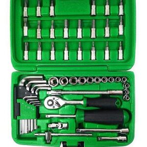 KROST Ultimate Socket Set | Garage Tool Set | Multimeter Set | Hand Tool Set | Spanner Set (51pcs Socket Set)