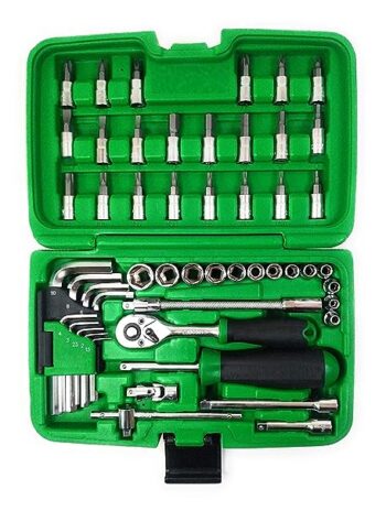 KROST Ultimate Socket Set | Garage Tool Set | Multimeter Set | Hand Tool Set | Spanner Set (51pcs Socket Set)