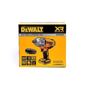 DEWALT DCF900N-B1 1/2'' 20V Max Li-ion Reversible Cordless Brushless Compact Impact Wrench, 1898 Nm Torque with LED Ring Lighting (Bare Tool) - Image 7