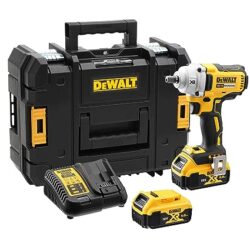 KROST Pro Series 1500NM Torque Cordless Impact Wrench 3/4″,Brushless Motor with 3/4″-1/2″ Converter Double Li-Ion Batteries, Forward/Reverse Rotation (Bare Tool)