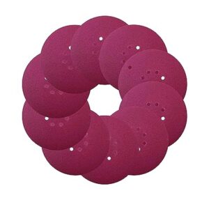 KROST Hook & Loop 9″(225mm) Sanding Paper/Disc For Electrical/Pneumatic Sander Polisher.(Pack of 10) (120 grit)