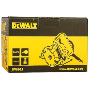 DEWALT DW862 1270 Watt 4-Inch Heavy Duty Wet Marble Cutter/Tile Cutter with Wrench and Socket